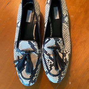 MaxMara Snake Print Loafers